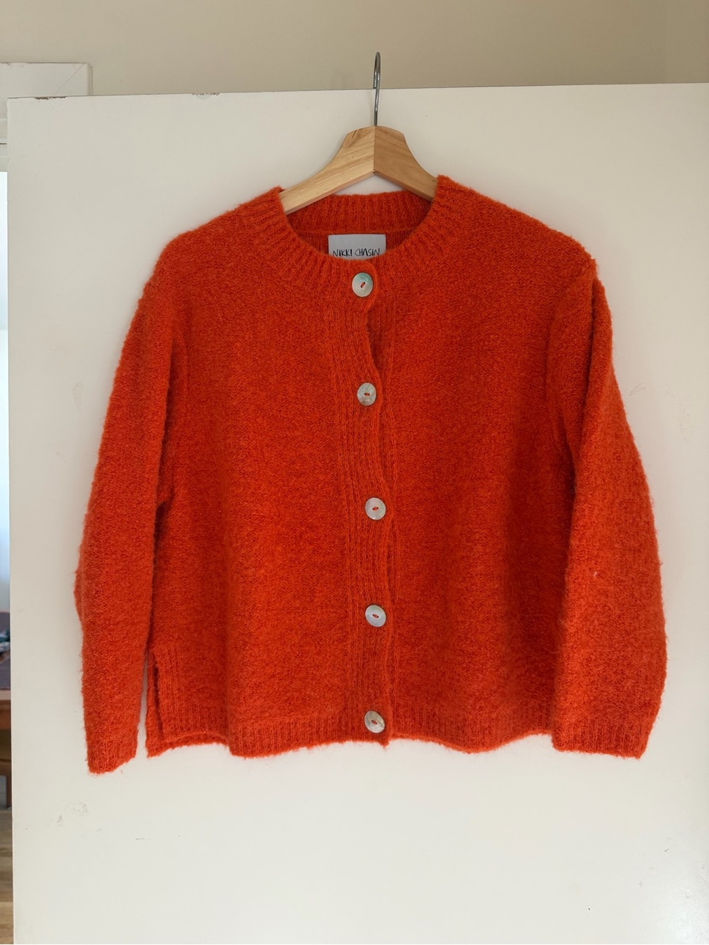 NIKKI CHASIN Cardigan Alpaca Fuzzy Cardigan